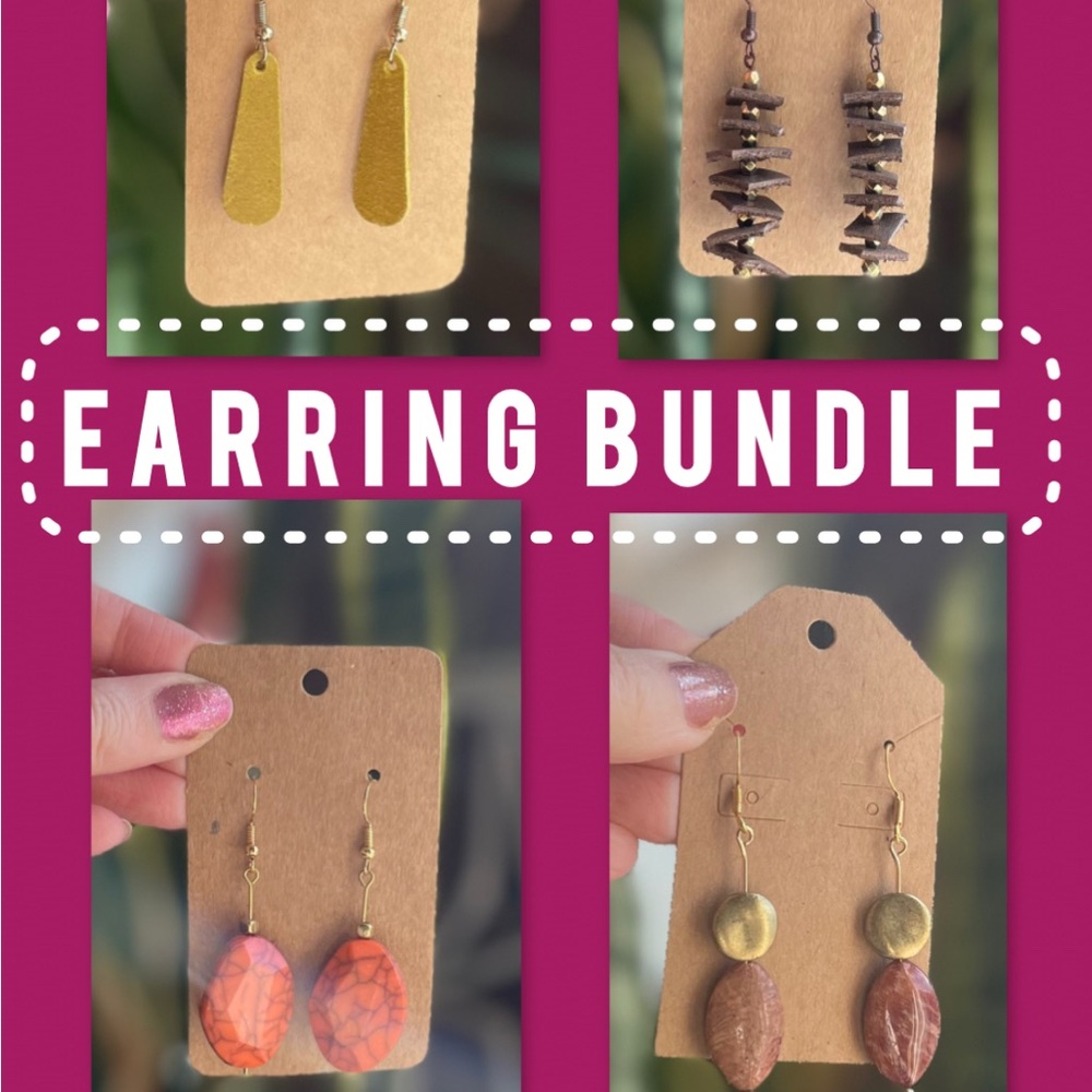 Earring Bundle, Handmade Earrings, Jewelry Bundle, Boutique Earrings
